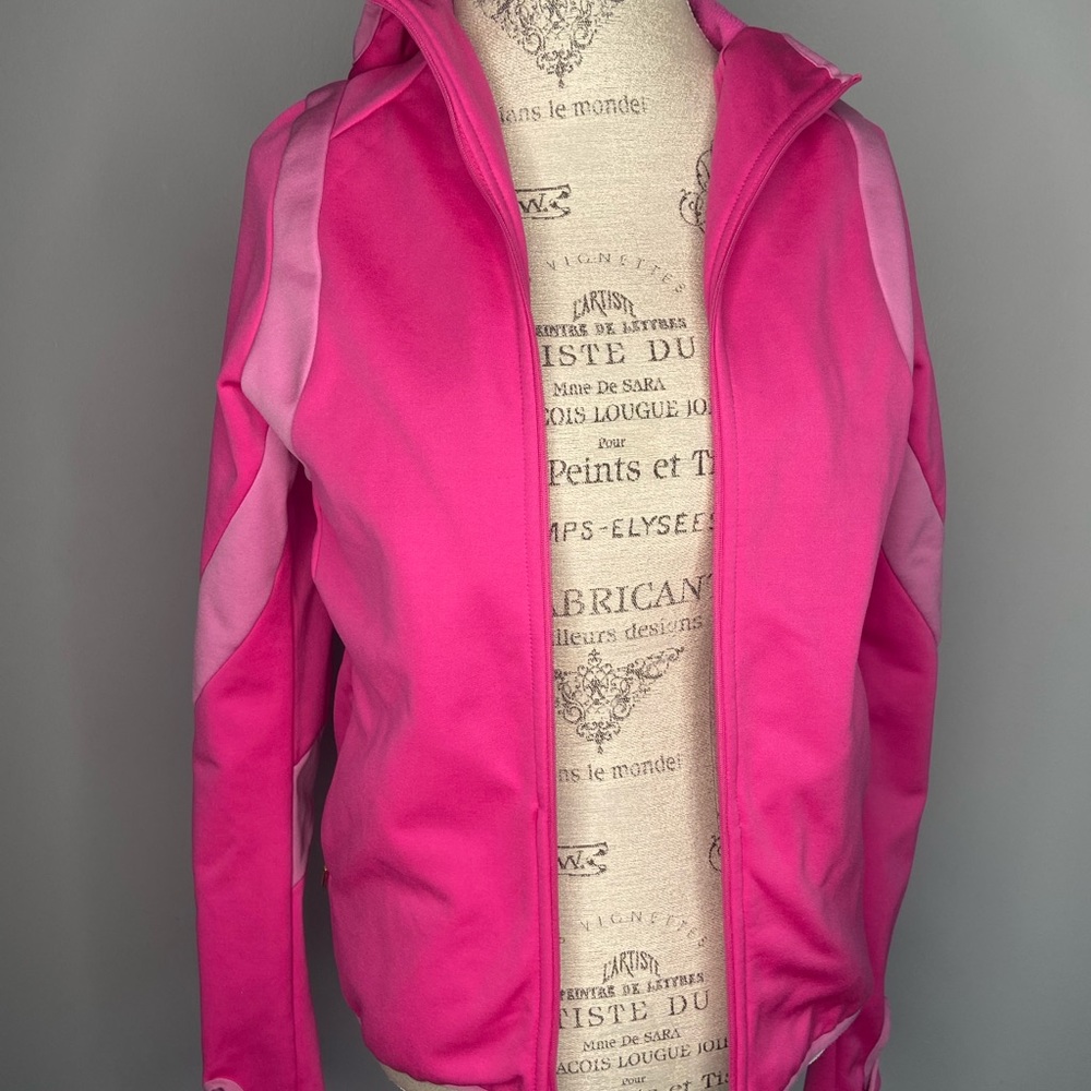 Nike M Therma Fit Pink Hooded Zip Up Jacket Lightweight Athletic Sports Gym - Picture 9 of 11